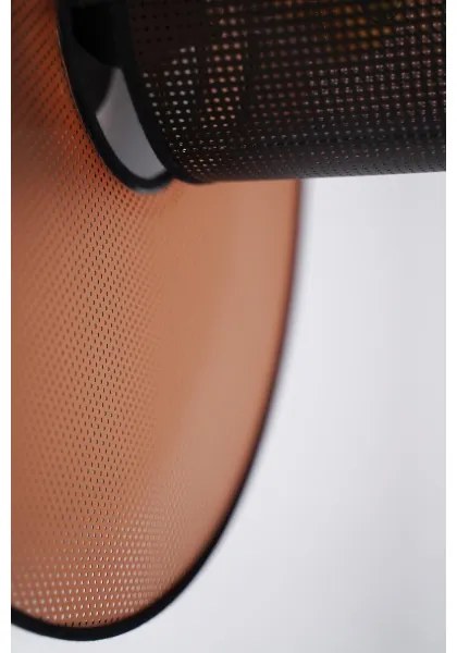 Duolla - Fali lámpa TOKYO SHINY 1xE27/15W/230V átm. 50 cm réz/fekete