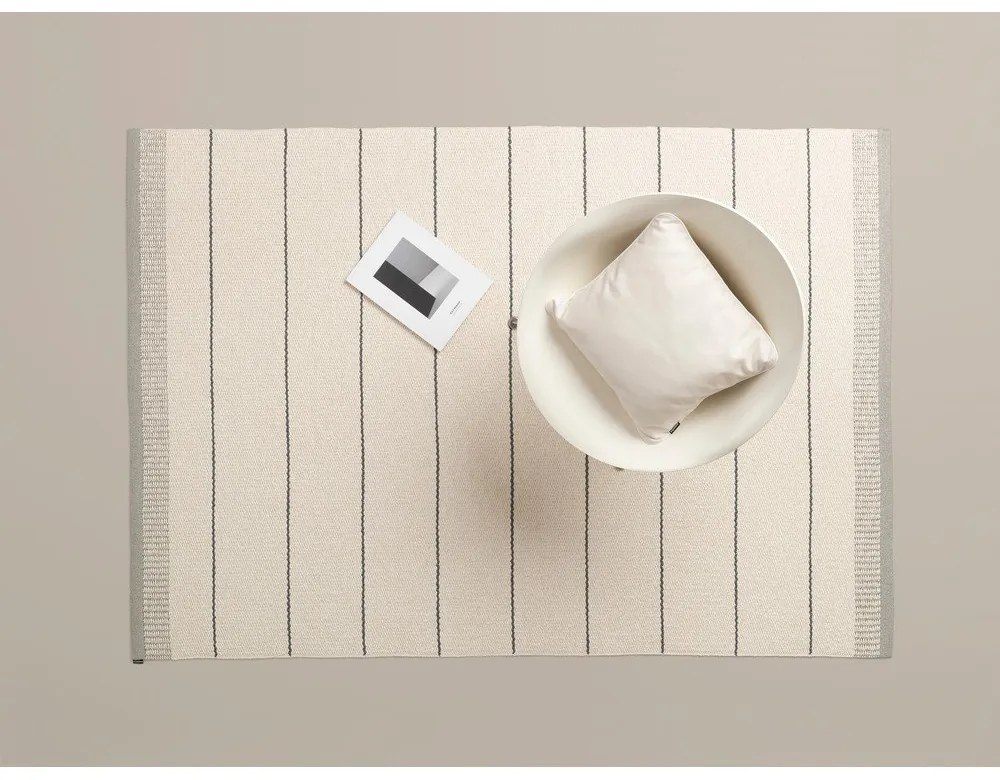 Világosszürke-krémszínű kültéri-beltéri szőnyeg 60x85 cm Belle Warm Grey – Pappelina