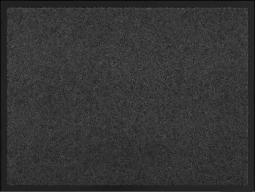 vidaXL Ajtószőnyeg Antracit 60 x 40 x 1.2 cm Mackófleece