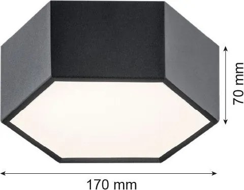 Argon ARIZONA 3824 Süllyesztett mennyezeti lámpa 1x9W/LED 3000K 1150LM IP20