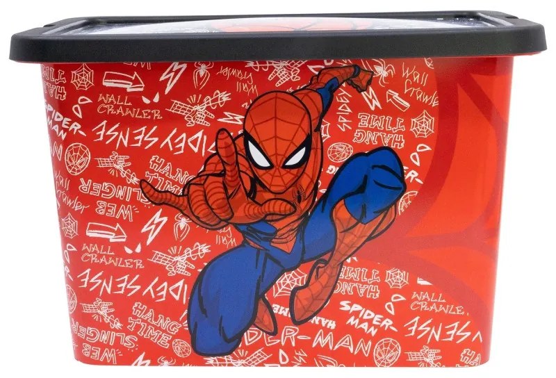 Pókember Urban Web műanyag tároló doboz 7 L