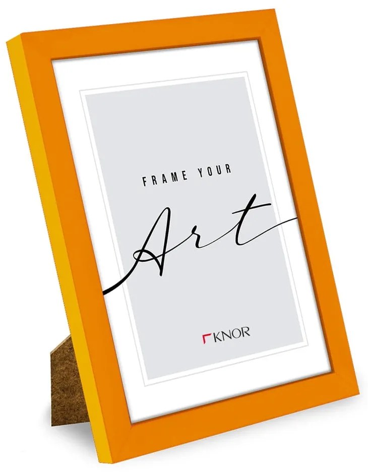 Narancssárga álló-fali képkeret 12x17 cm – knor