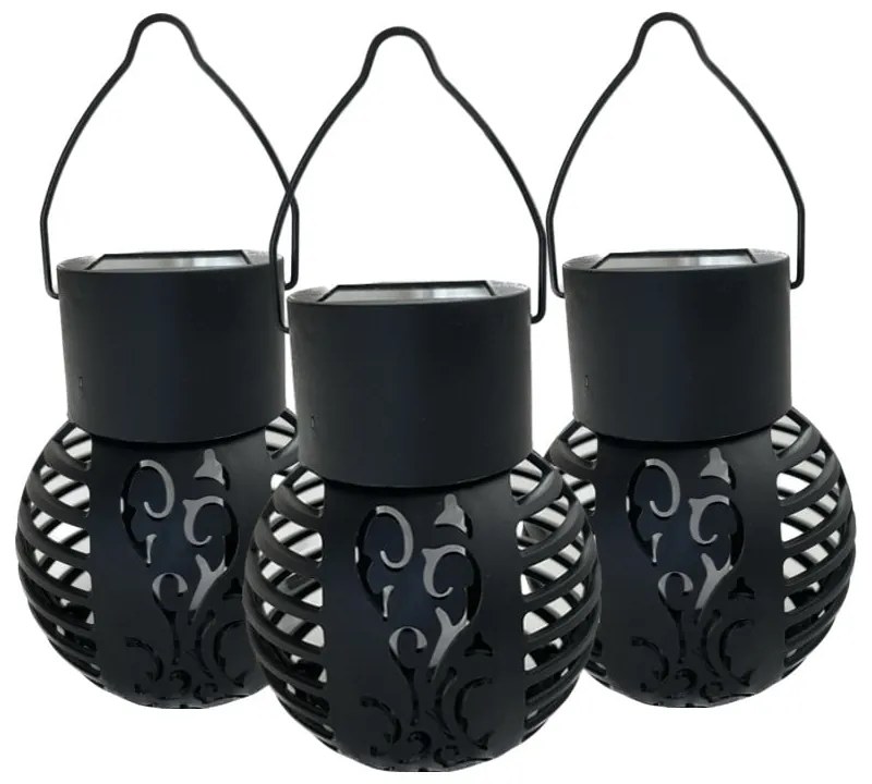 Napelemes kültéri lámpa szett 3 db-os (magasság 9 cm) – Garden Pleasure