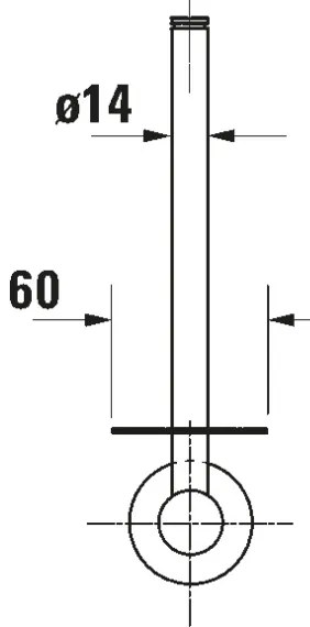 Duravit 99151000 - D-CODE WC-papírtartó, fényes króm