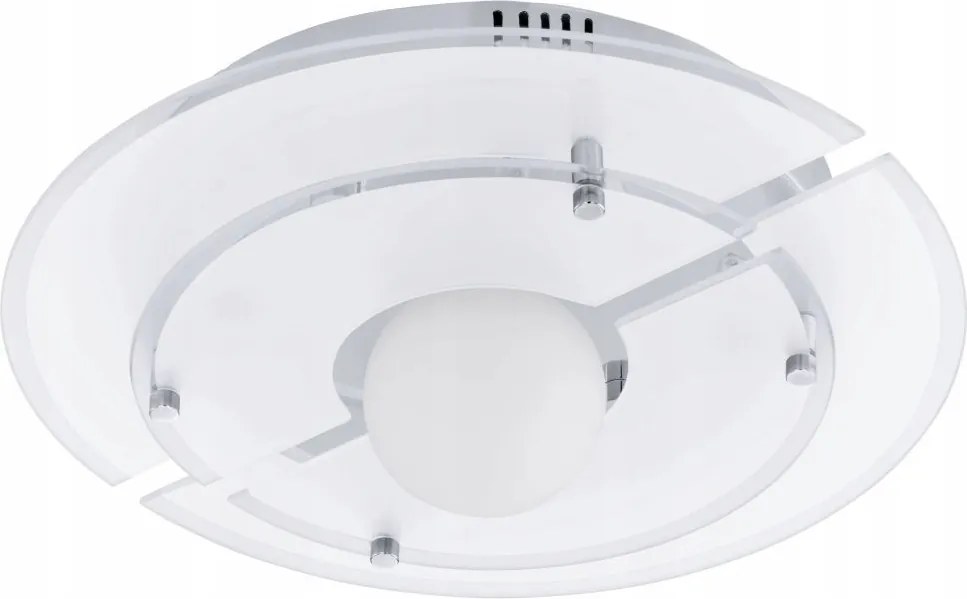 Plafon kerek üveg króm Eglo 38 fehér Vallerano