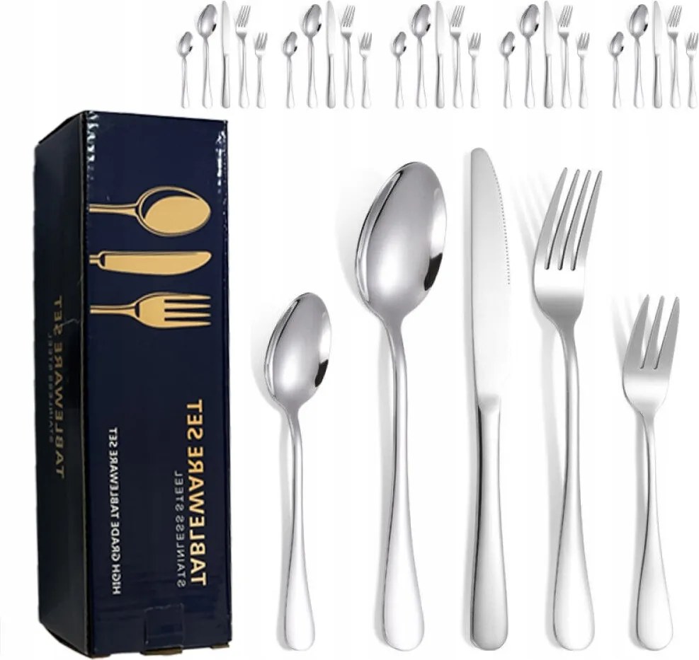 Evőeszköz Készlet 30 El 6 db-os evőeszköz szett doboz