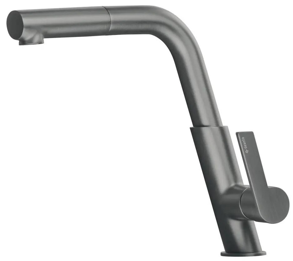 Deante BQS_D73M - SILIA konyhai csaptelep kihúzható zuhanyfejjel, titánszínű