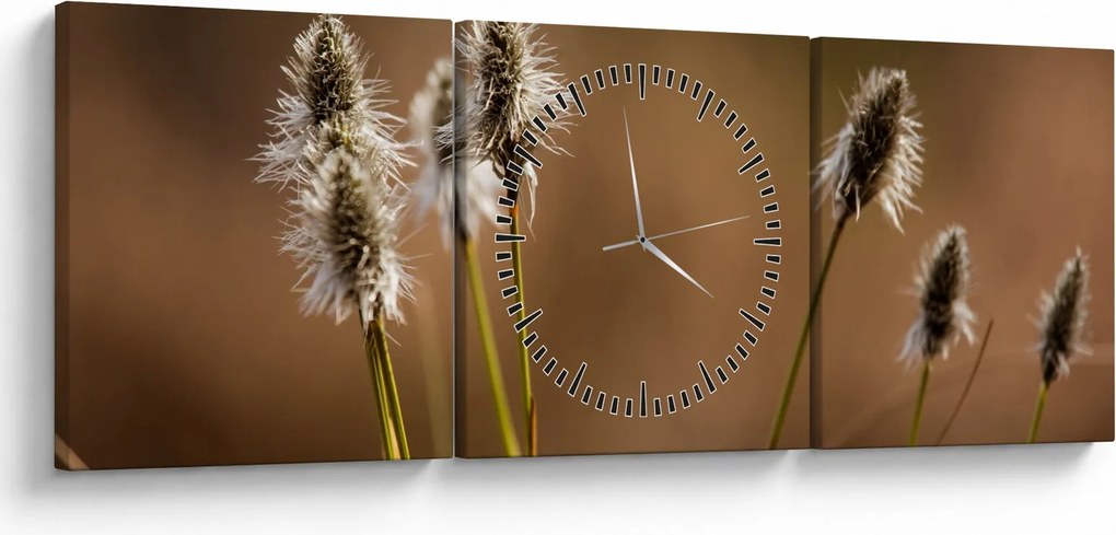 Kép - Fű (órával) (90x30 cm)