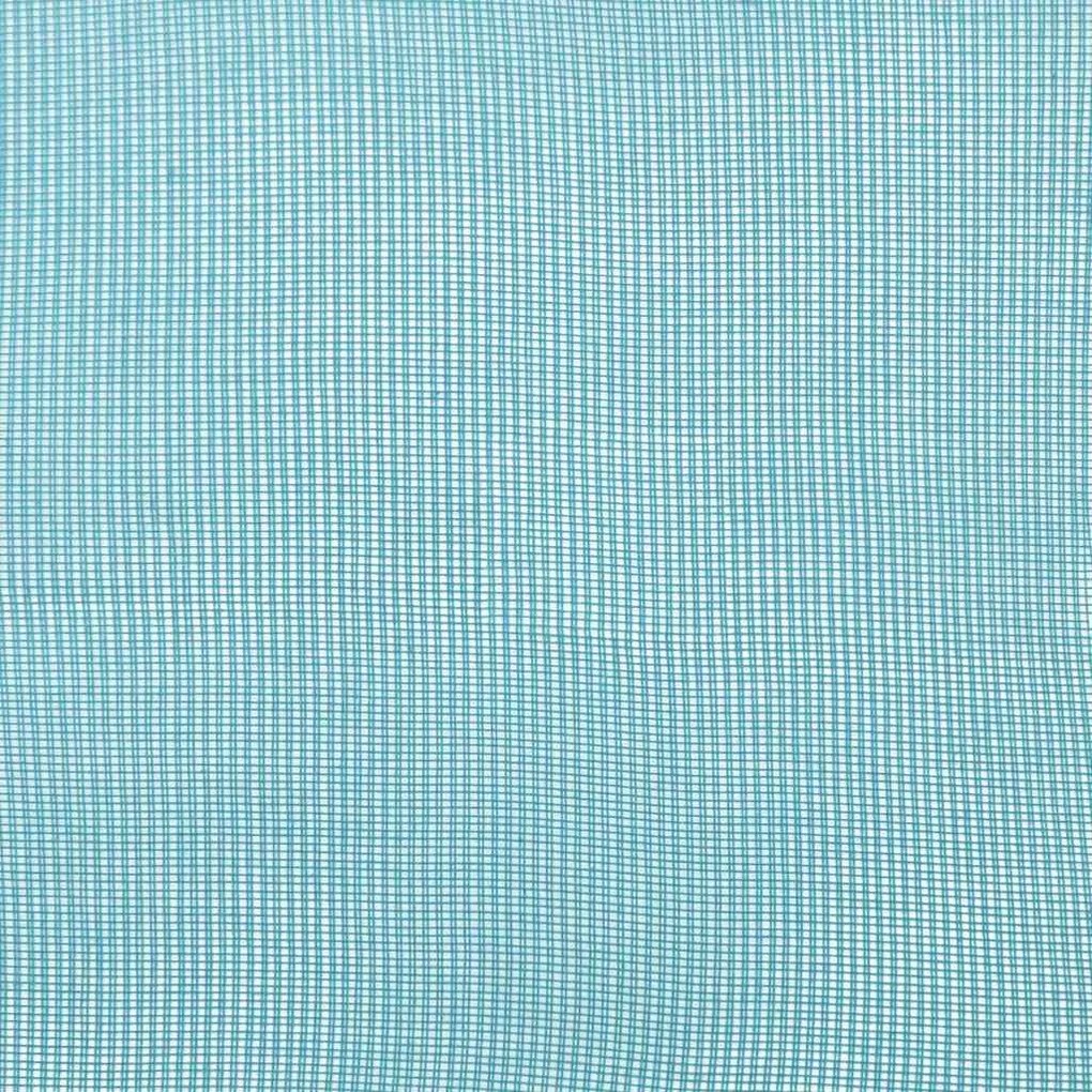 2 db türkizkék fátyolfüggönyök hurokkal 140x175 cm