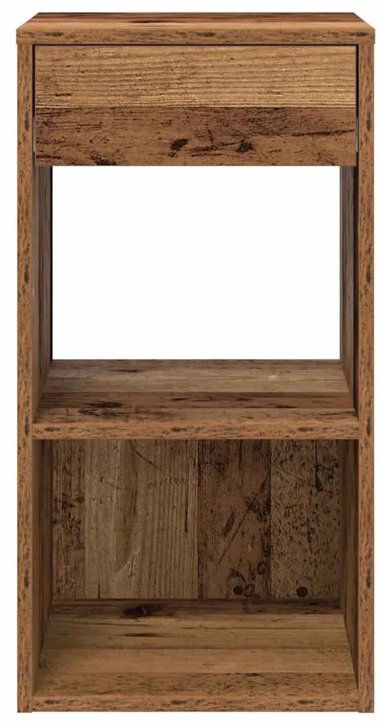 éjjeliszekrények fiókkal 2 db régi fa 35x34x66,5 cm