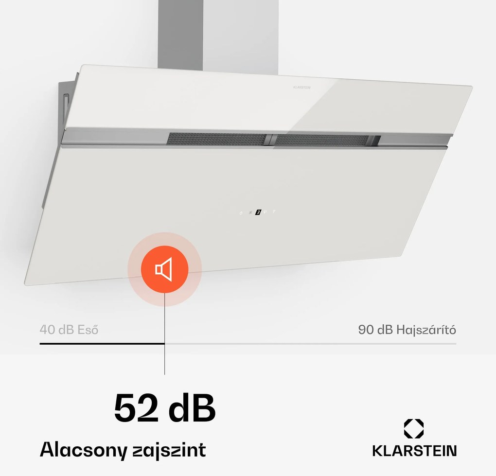 Klarstein Alina páraelszívó, 90 cm, 690 m³/h, Csendes, EEK A++