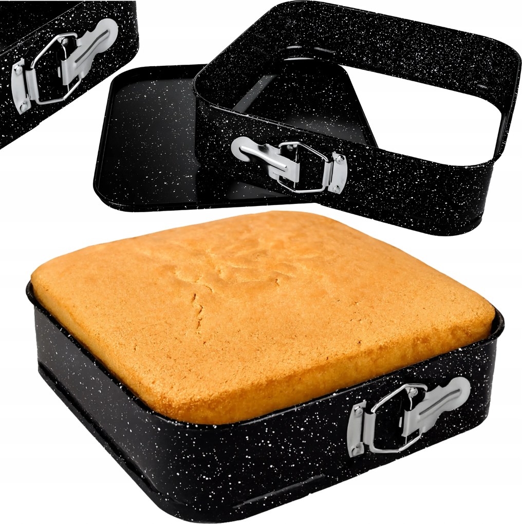 Tortaforma Sütőlap Négyzet Alakú 28cm, Kivehető Aljjal