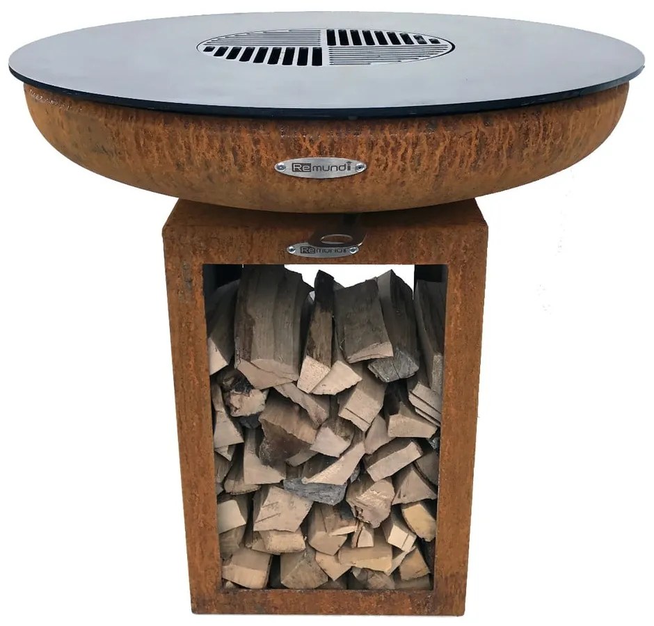 Carus S barna kültéri grill, ø 62 cm - Remundi
