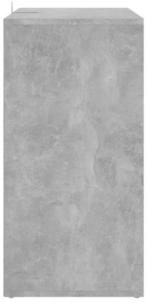 vidaXL betonszürke szerelt fa cipősszekrény 60 x 35 x 70 cm