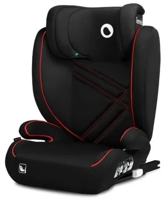 Lionelo - Autósülés HUGO i-Méret 100-150 cm fekete/piros