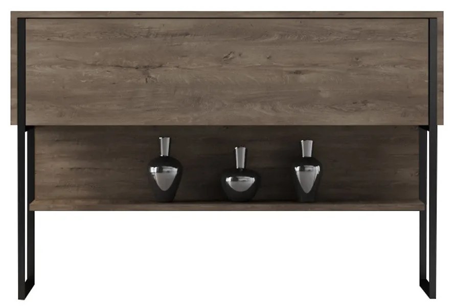 Komód Luxe - Black, Walnut