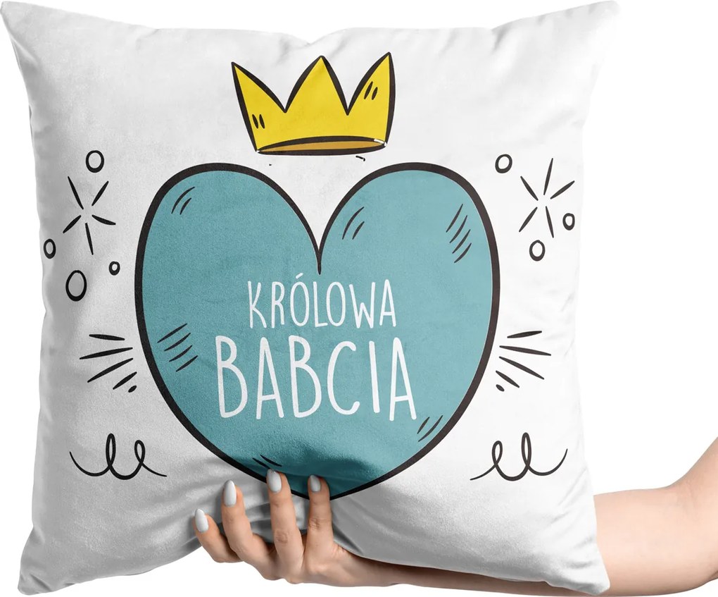 Ajándék Nagymama Napjára Velvet Velúr Párnahuzat 40x40cm Nagymamáknak