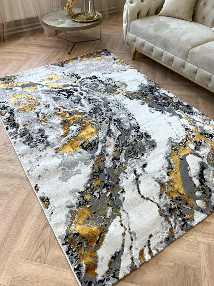 Sunset sötétarany design szőnyeg 80x150