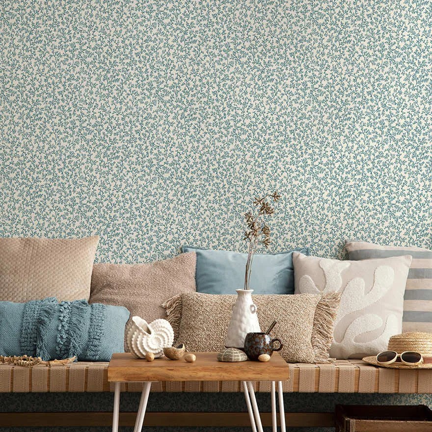 Holden Decor Wanderlust Posidonia kék korallos vlies tapéta – 92042