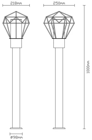 Globo 31357 - Kültéri lámpa HORACE 1xE27/15W/230V IP44