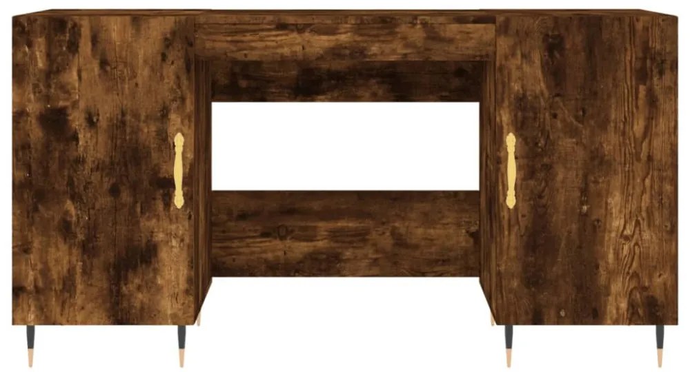 füstös tölgy színű szerelt fa íróasztal 140x50x75 cm