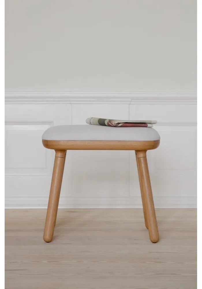 Fehér-natúr színű ülőke Paff Tall – UMAGE