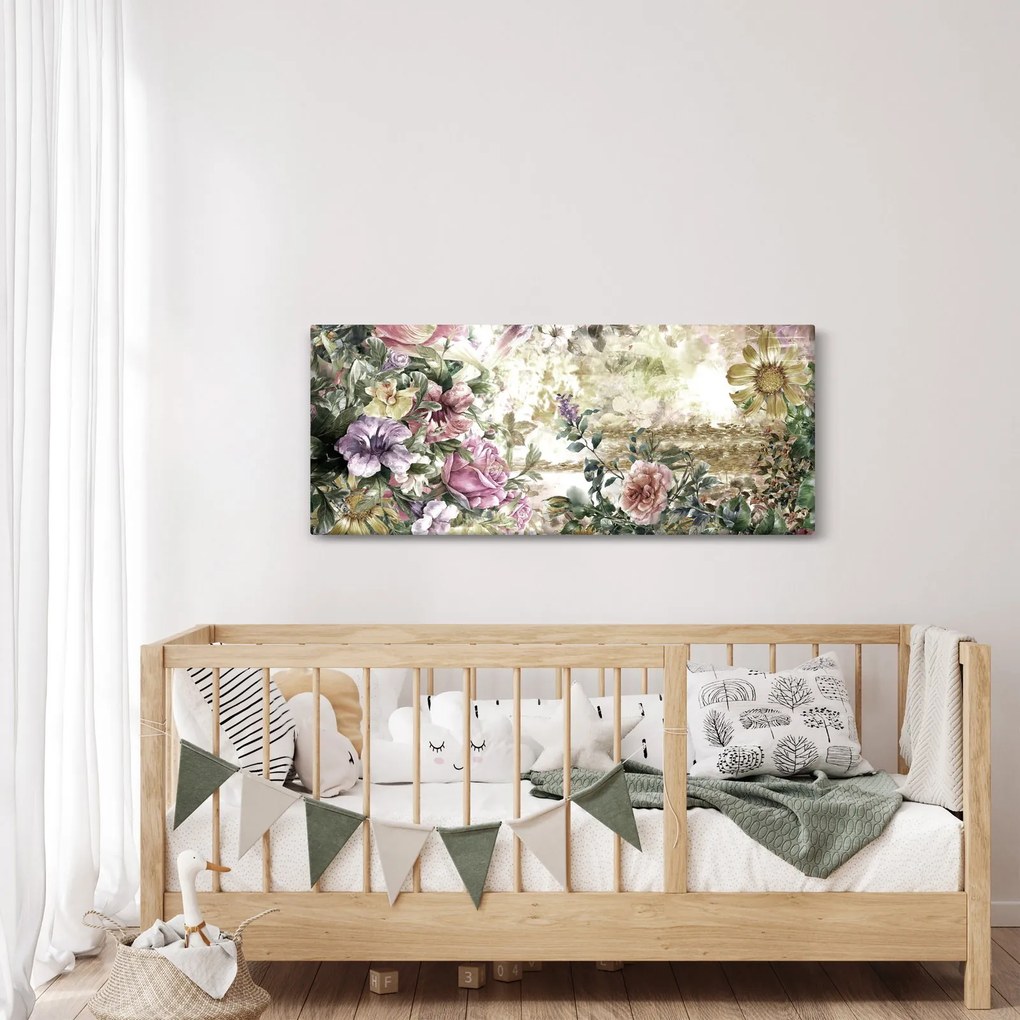 Kép - Design virágok (120x50 cm)