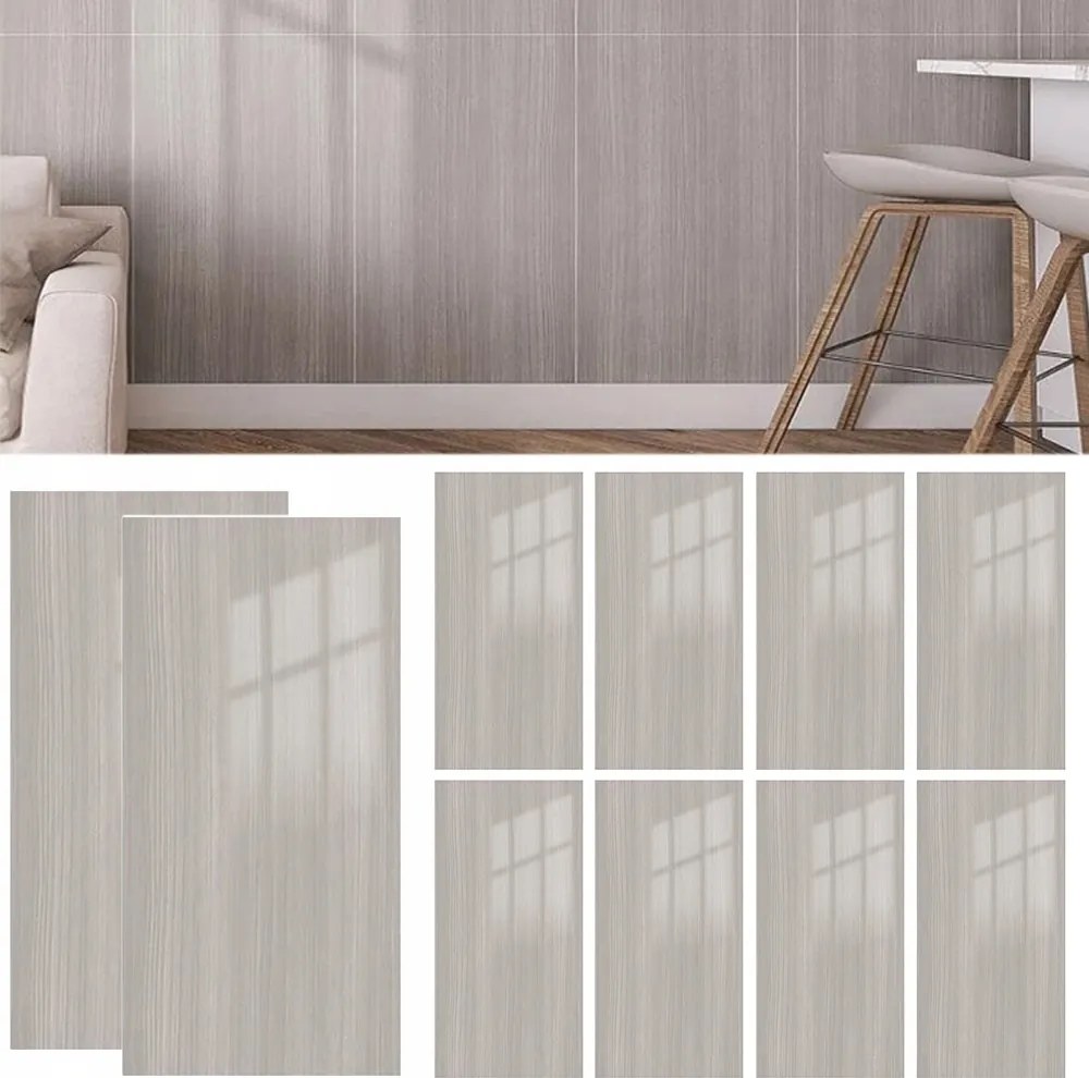 60X30cm öntapadós 3D falmatrica fa utánzat, 10 db