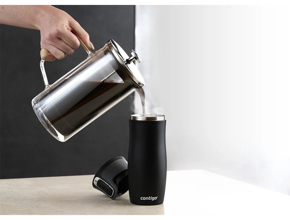 Contigo West Loop 470 ml hőálló palack, mattfekete