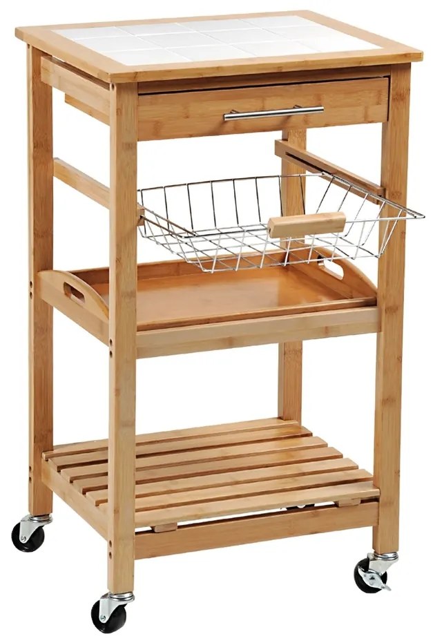 Kesper 25776 Konyhai kocsi munkalapokkal, 81 x 48x 38 cm