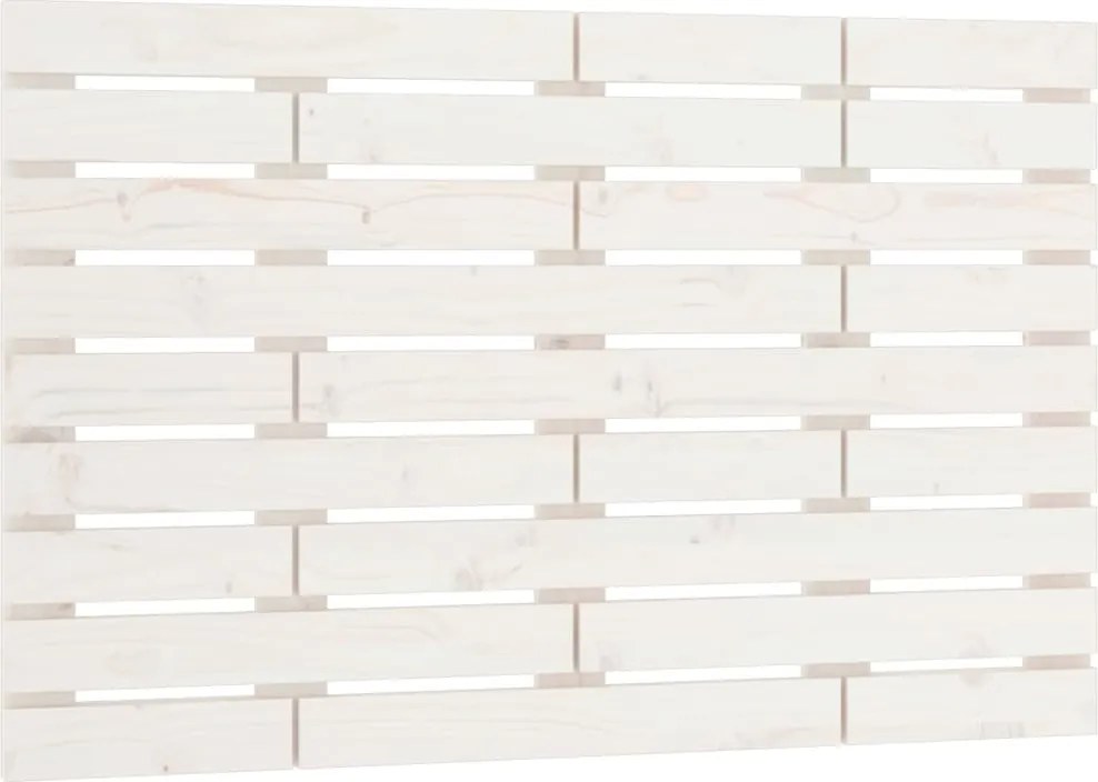 vidaXL fehér tömör fenyőfa fali fejtámla 96 x 3 x 63 cm