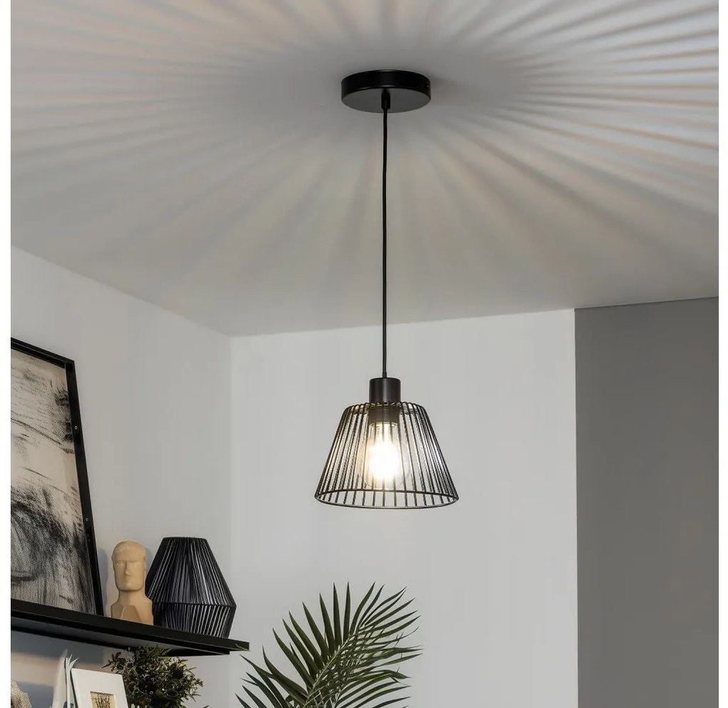 Brilagi - CERIA WIRE LED függőlámpa kábelen 1xE27/40W/230V Ø 21 cm fekete