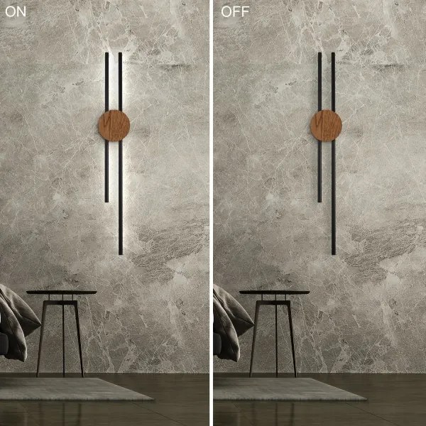 Brilagi - LED fali lámpa WOODY COLLINE LED/15W/230V 80 cm tölgy cseresznye