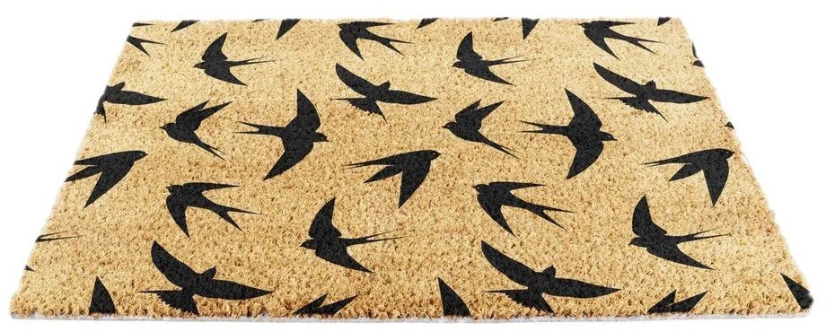 Kókuszrost lábtörlő 40x60 cm Swallows – Artsy Doormats