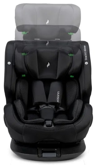 OSANN - Autósülés ONE 360 Klimax i-Size 40-150 cm Teljesen fekete