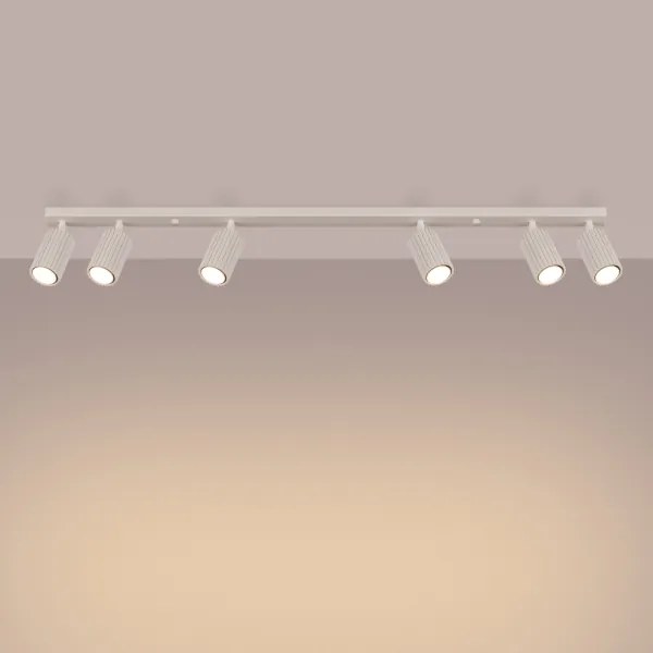 Sollux SL.1604 - Spotlámpa KARBON 6xGU10/10W/230V krémes