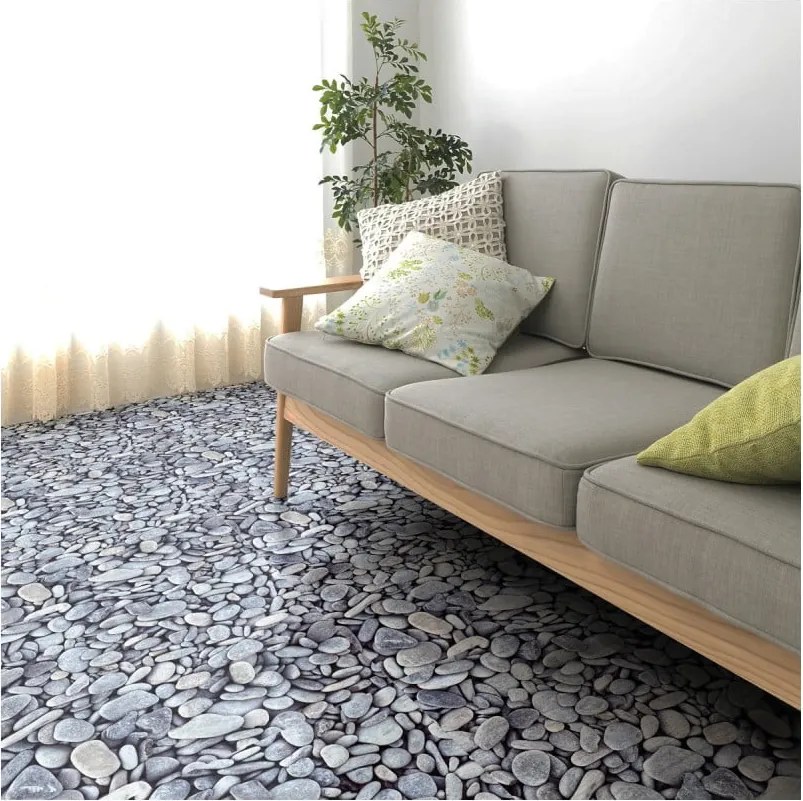 Slab Sticker Pebble padlómatrica, 40 x 40 cm - Ambiance