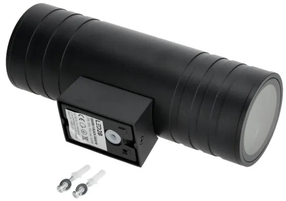 Kültéri fali lámpa 2xGU10/35W/230V IP54 kerek fekete