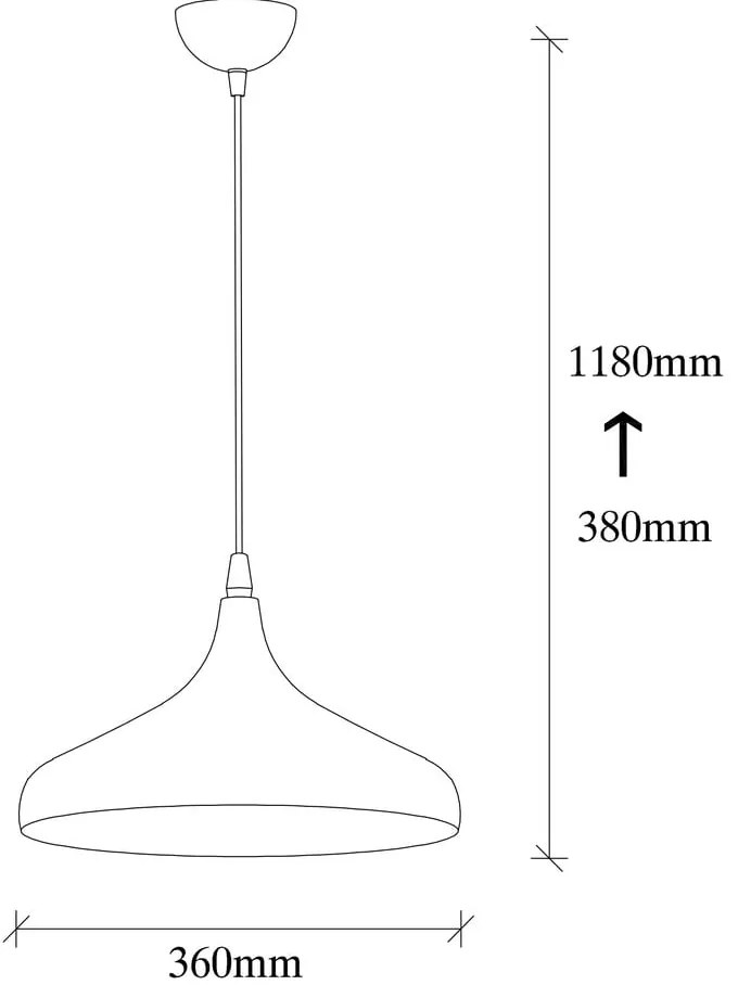 Fekete függőlámpa ø 36 cm Tattoo – Opviq lights