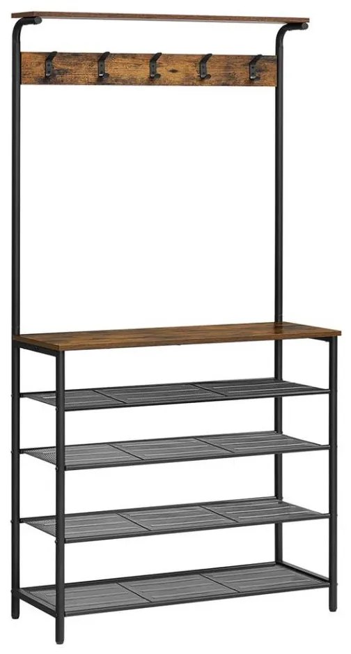 Álló fogas NAVOR barna/fekete