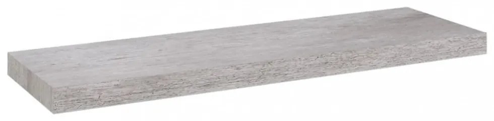 4 db betonszürke MDF lebegő fali polc 80 x 23,5 x 3,8 cm