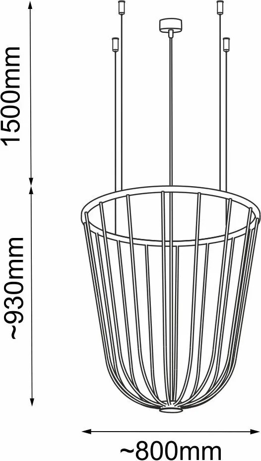 ANTIGO 5142 MOON Modern Led Függesztett Lámpa Ezüst GX53 IP20