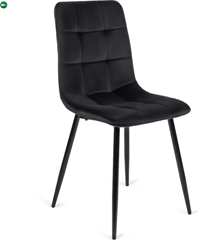 szett étkezőasztal MAX 80-160 cm craft tölgy/fekete és 4 szék PERU fekete