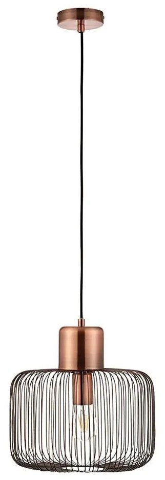 Endon 68986 - NICOLA kábeles függeszték 1xE27/40W/230V réz