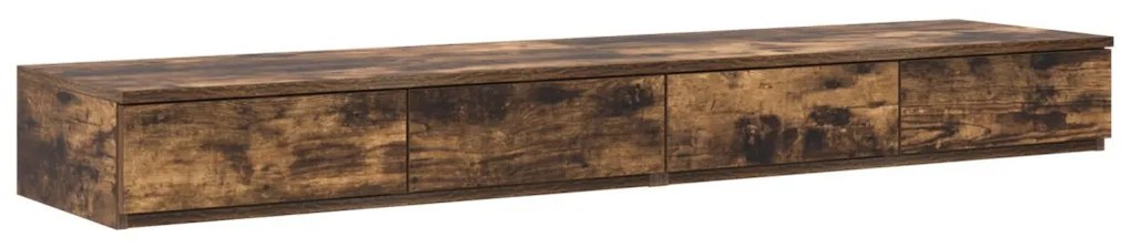 Ágyfiókok Füstölt Tölgy 160x36,5x16,5 cm Összeszerelt Fa