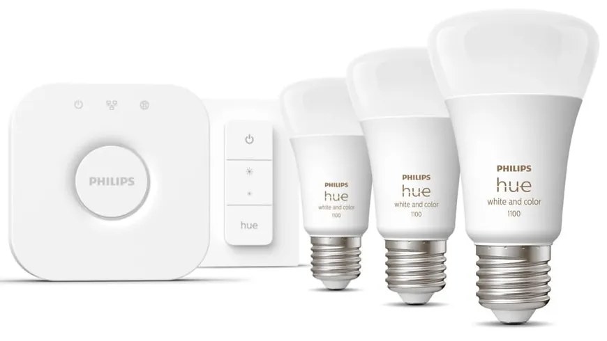 Okos kezdő készlet 5 db-os E27, 11 W White and color ambiance – Philips Hue