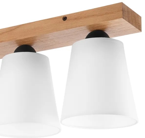 Felületre szerelhető csillár LULA 4xE27/60W/230V tölgy