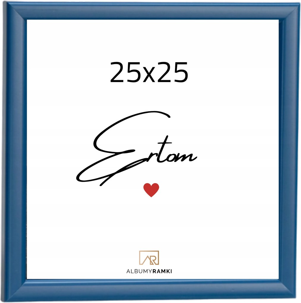 Képkeret 25x25 Aura négyzet alakú, kék