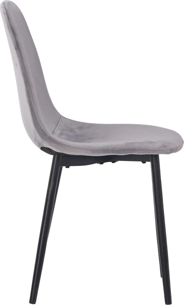 Modern Bársony Étkezőszék Szürke Színben. DC-4469