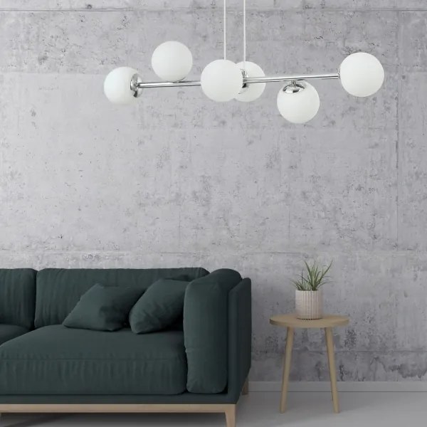 Kábelcsillár MADDIE 5xE14/5W/230V, fényes króm